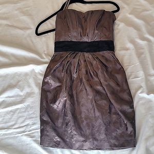 H&M Metallic Strapless Dress